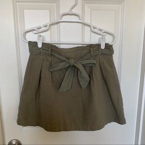 NWT AE high waisted linen mini skirt